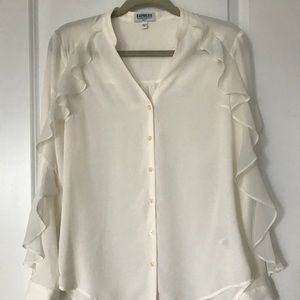 Express Ruffle Portofino Shirt - Slim Fit